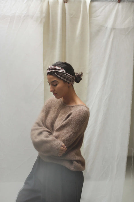 Brown Check Headband