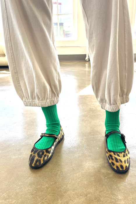 Kelly Green Her Socks