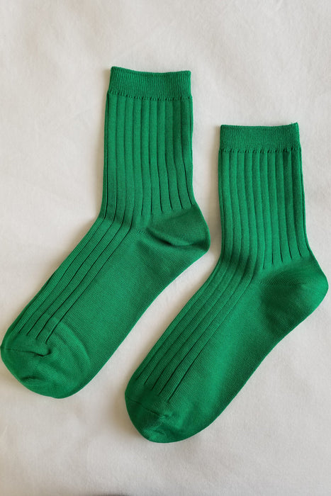 Kelly Green Her Socks