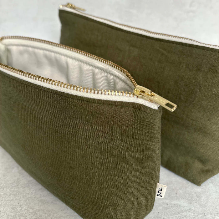 Linen Pouch Bag - Large