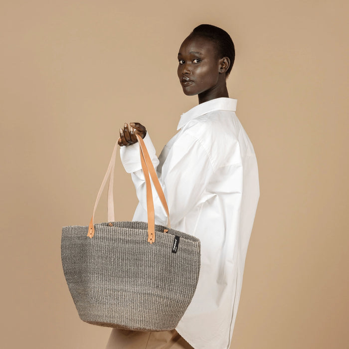 Kiondo Shopper Basket | Light Grey