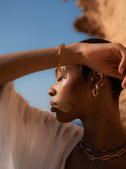 Gold Lexi Hoops