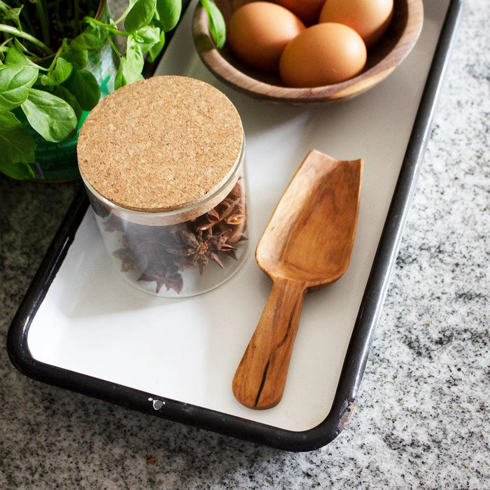 Olive Wood Square Scoop | Large