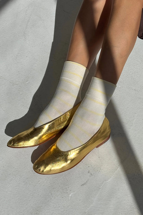 Lemon Stripe | Wally Socks