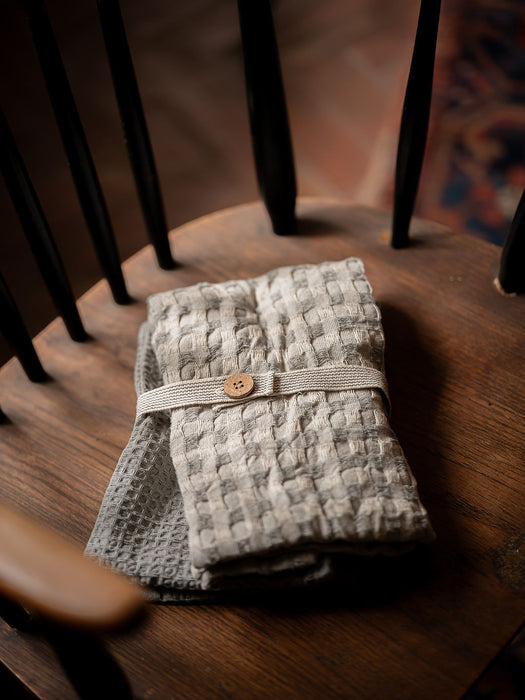 Waffle Tea Towel (Set of 2) - Slate