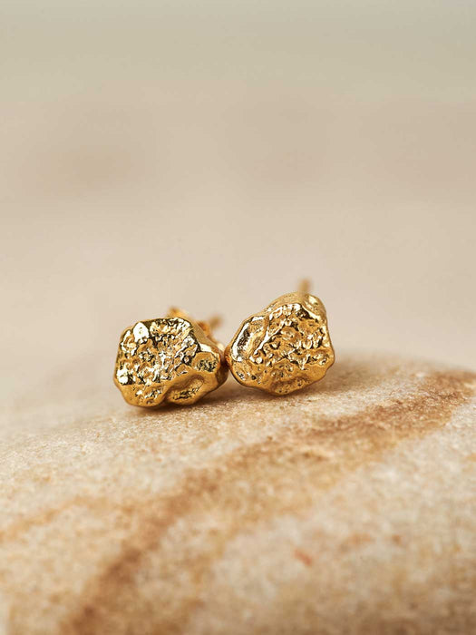 Gold Magma Studs