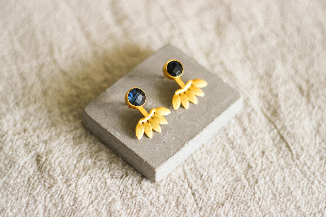 Labradorite Stud Earrings