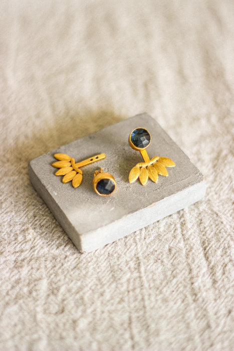 Labradorite Stud Earrings