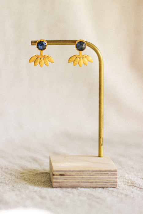 Labradorite Stud Earrings