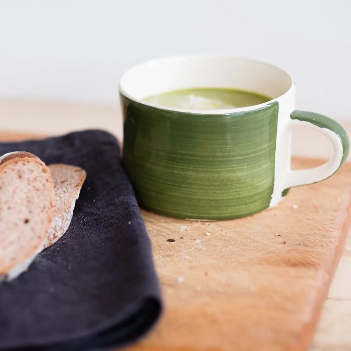 Large Mug | Moss Green Plain Wash