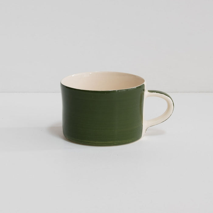 Large Mug | Moss Green Plain Wash