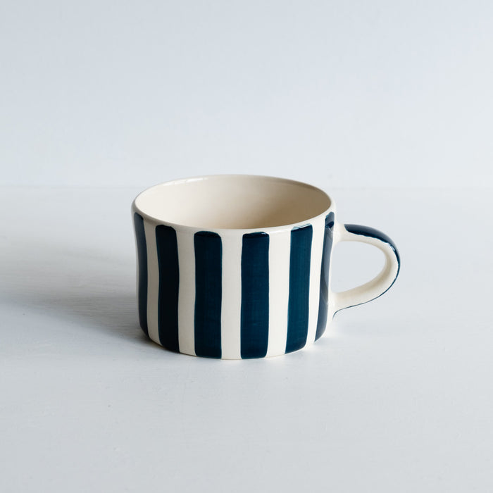 Large Mug | Teal Candy Stripe