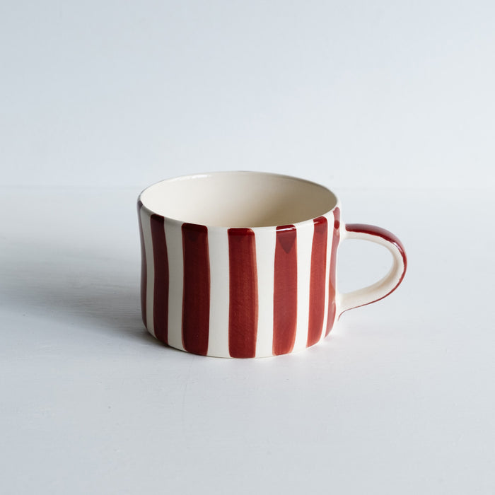 Paprika Candy Stripe Large Mug