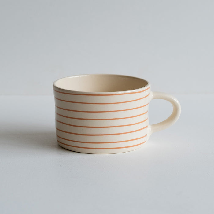 Peach Stripe Large Mug
