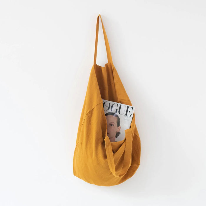 Linen Big Bag - Mustard