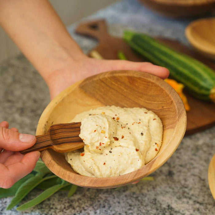 Olive Wood Square Scoop | Small