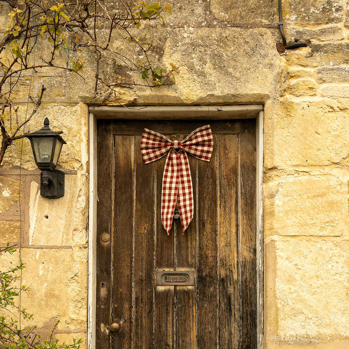 Large Gingham or Striped Bow