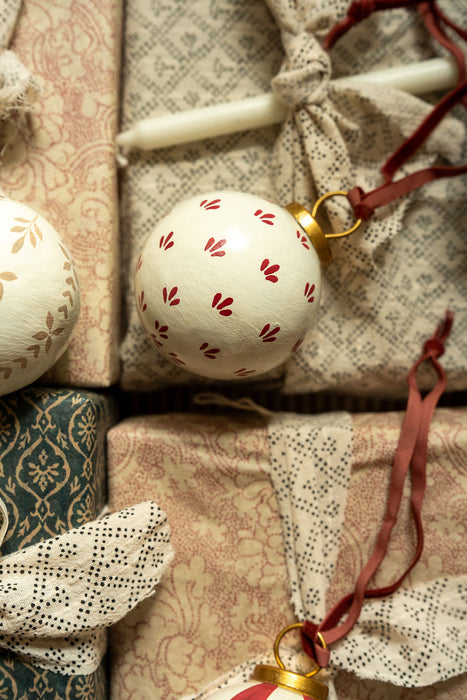 Hand-Painted Baubles | Berry