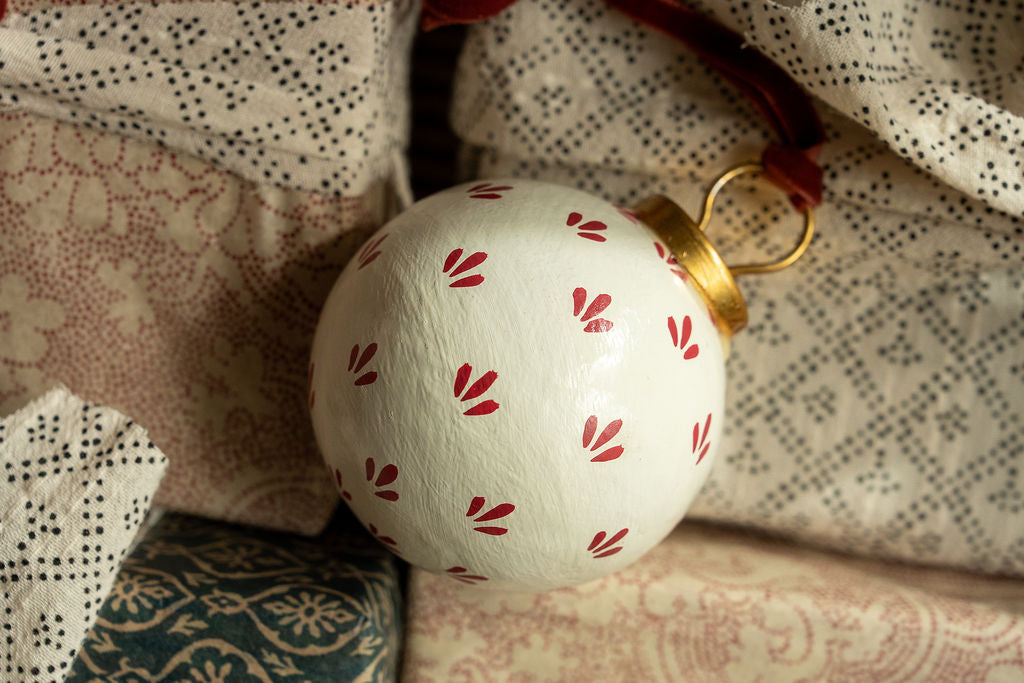 Hand-Painted Baubles | Berry