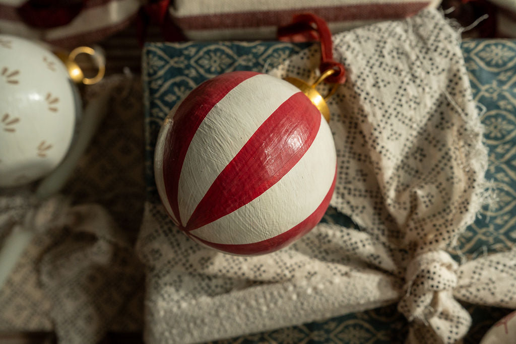 Hand-Painted Baubles | Berry