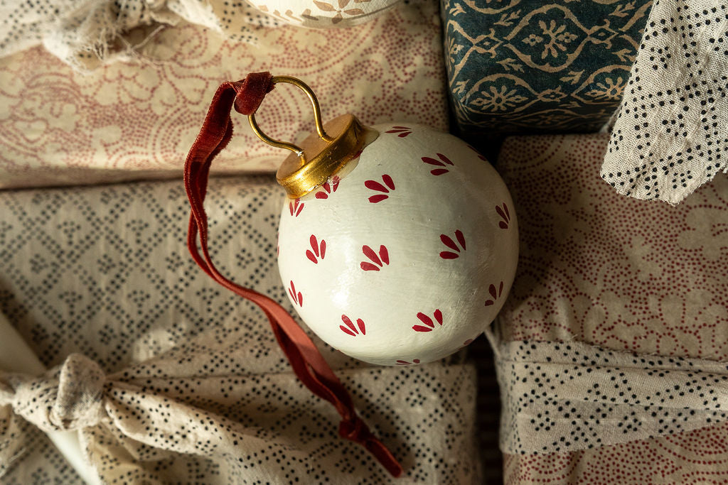 Hand-Painted Baubles | Berry