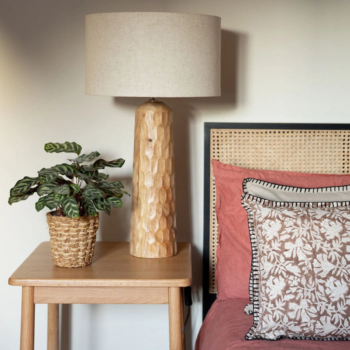 Block Print Cushion | Puawai (45x45cm)