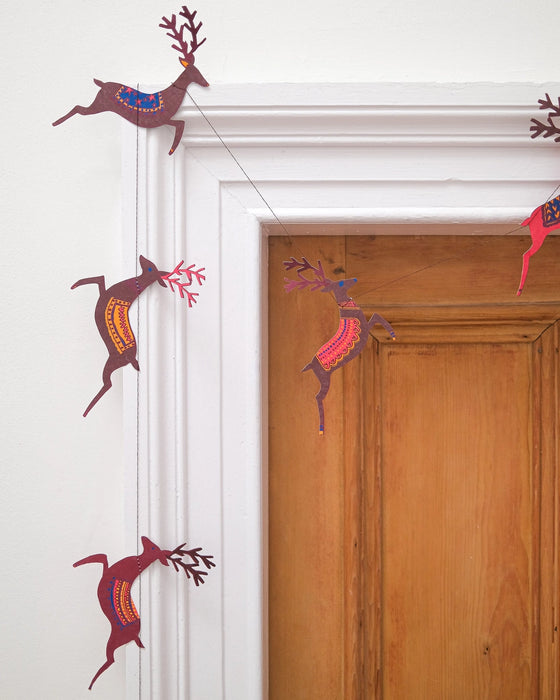Recycled Paper Christmas Garlands