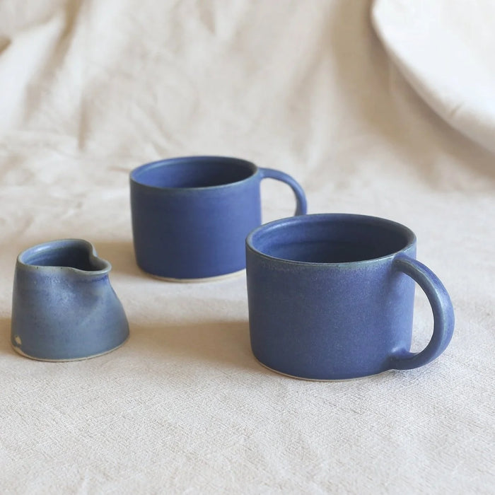 Handmade Blue Stoneware Cup by Ankor Cornwall