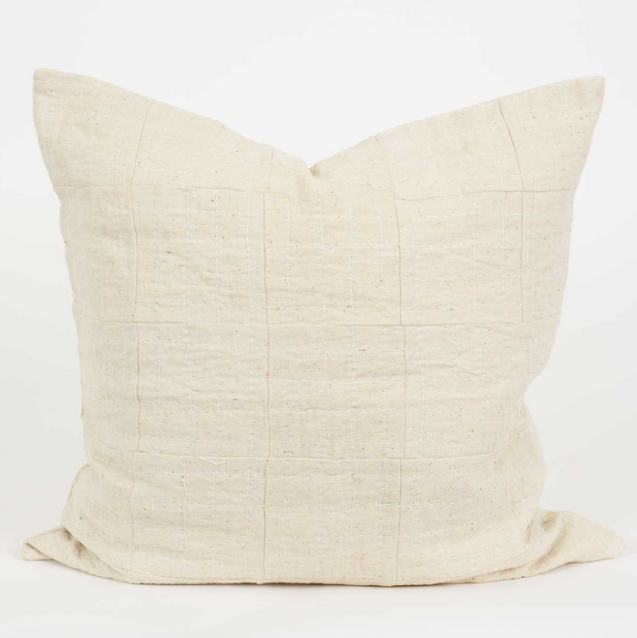 Patch White Stitch Cushion
