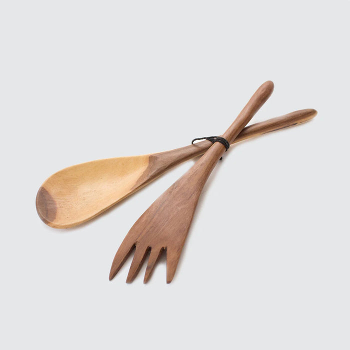 Skinny Salad Servers | Olive Wood