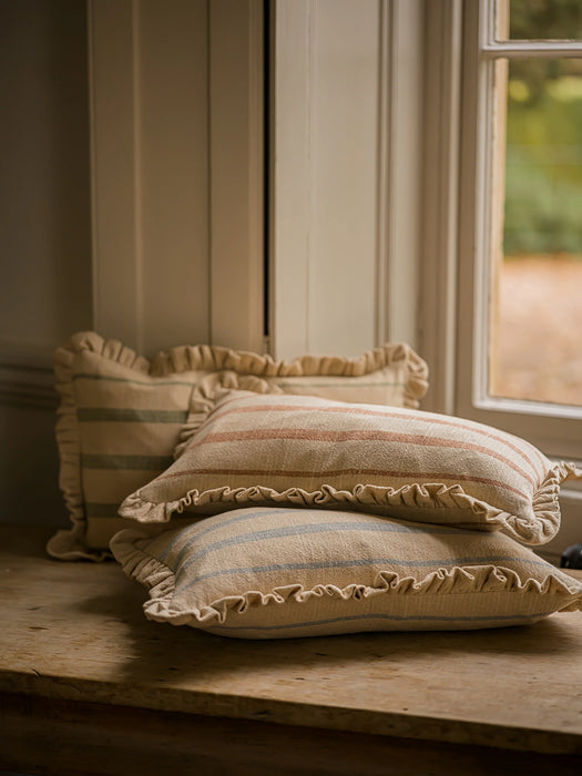 Rustic Cushion | Sage Stripe (30cm x 50cm)