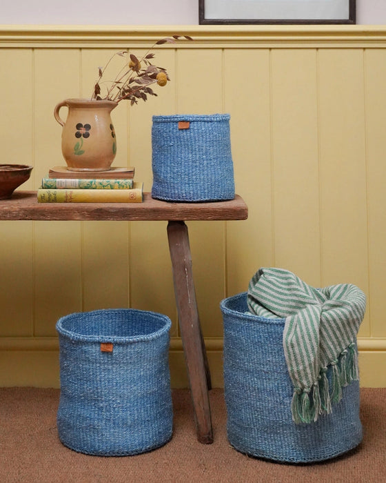 Woven Storage Basket | Powder Blue