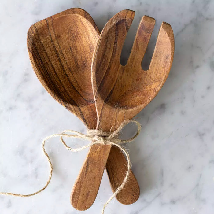 Acacia Mini Salad Servers