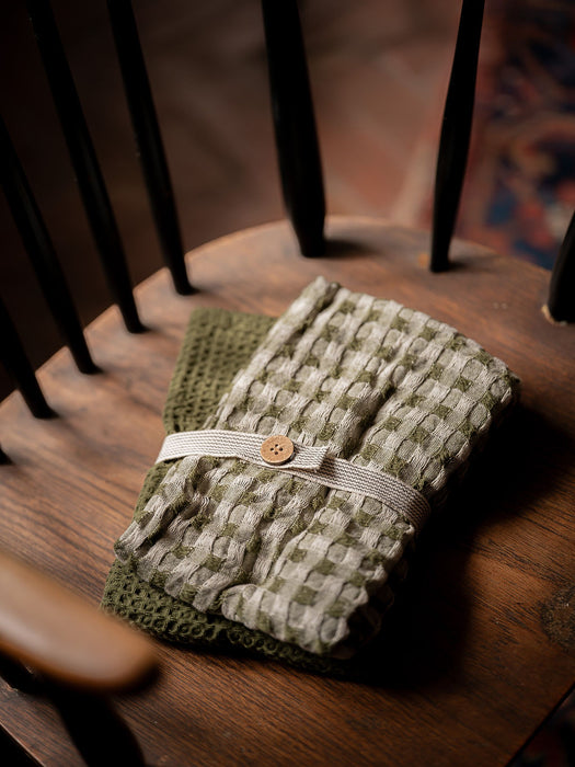 Waffle Tea Towel (Set of 2) - Olive