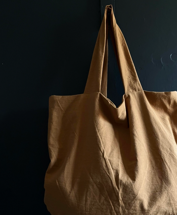 Washed Cotton Day Bag - Dijon