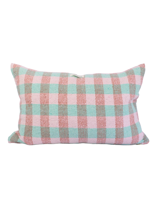 Aqua & Rose Hand Loomed Cushion