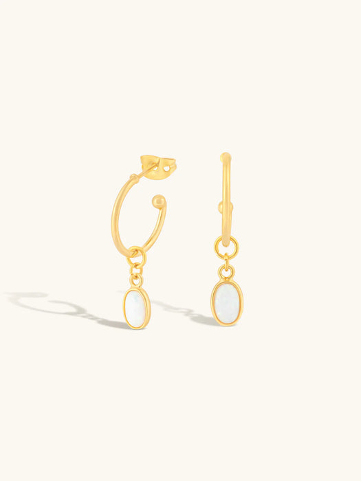 Aura Opal Hoops