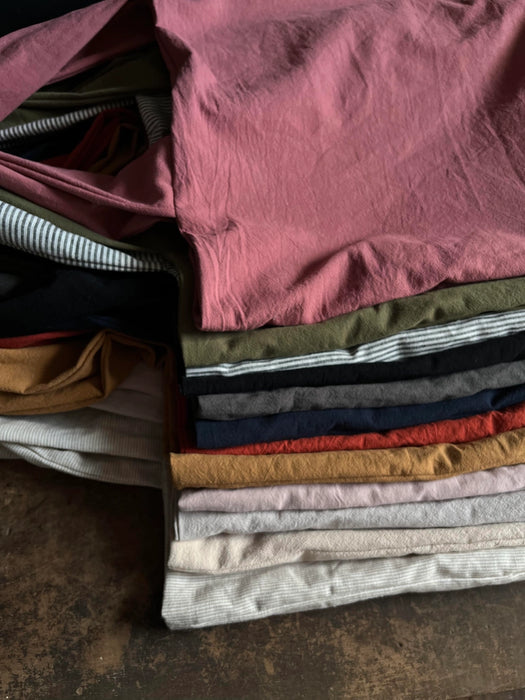 Washed Cotton Day Bag - Dijon