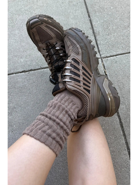 Mocha Mousse Ballet Socks