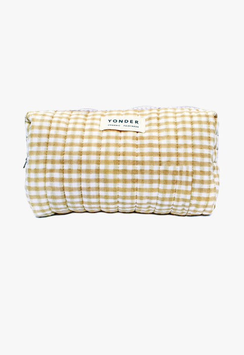 Organic Cotton Wash Bag - Mustard