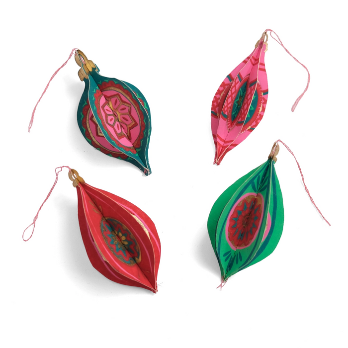 Recycled Paper Ornaments