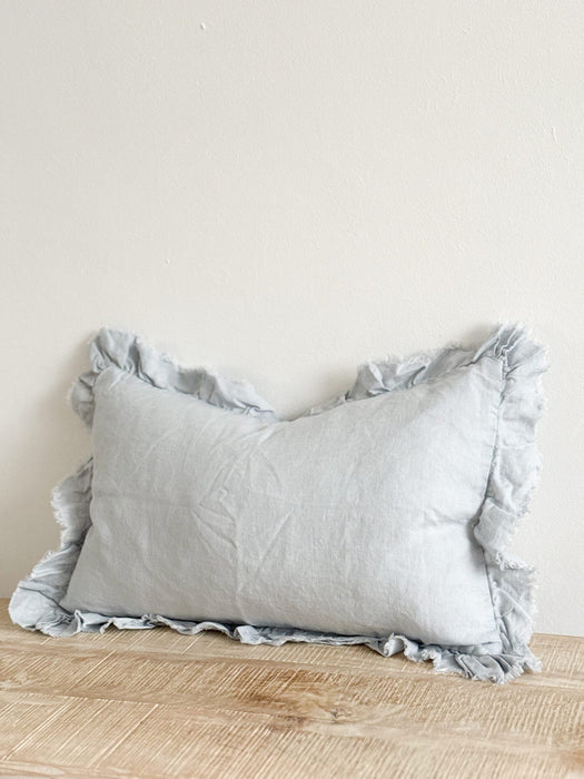Hallie Dusty Blue Cushion - 50x30cm