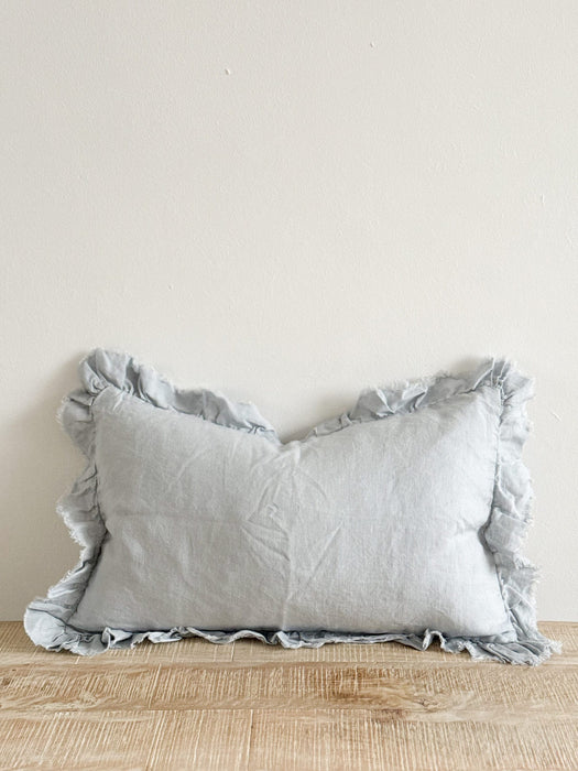 Hallie Dusty Blue Cushion - 50x30cm