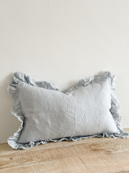 Hallie Dusty Blue Cushion - 50x30cm