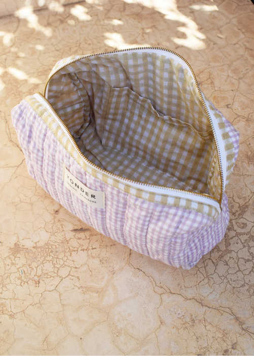 Organic Cotton Wash Bag - Lilac