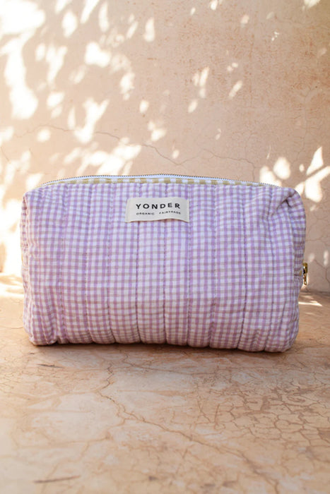 Organic Cotton Wash Bag - Lilac