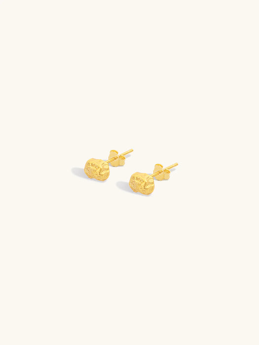 Gold Magma Studs