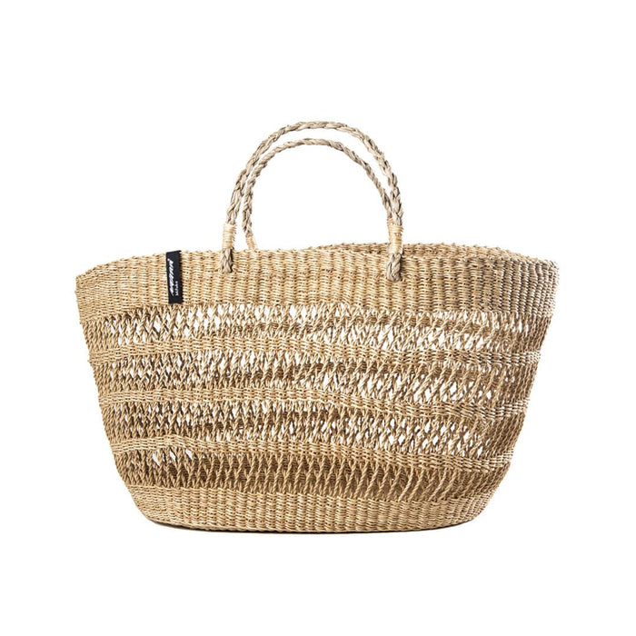 Medium Natural Open Weave Market Basket
