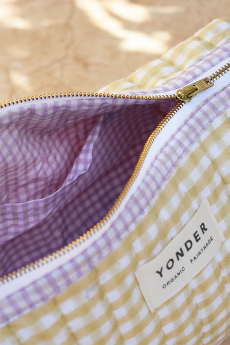 Organic Cotton Wash Bag - Mustard