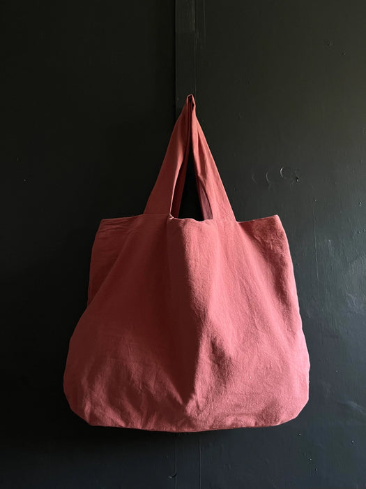 Washed Cotton Day Bag - Old Rose